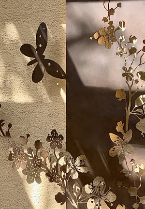 Metal Sakura Tree Sculpture (Japanese Cherry Tree)