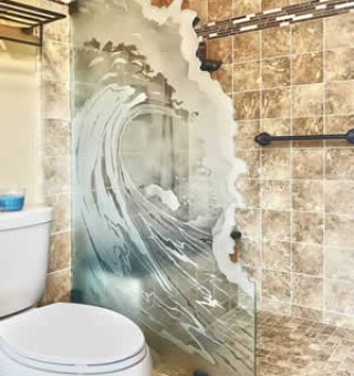 Wave Shower Divider