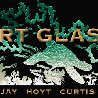 Green Sea Turtle Wall Sculpture with Edge Lighting - 7 ft wide by 5 ft tall