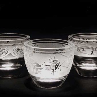 Etched Glass Bowls