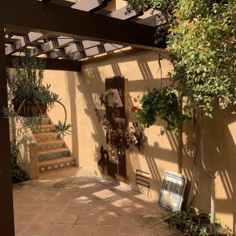 Metal Sakura Tree Sculpture