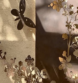 Metal Sakura Tree Sculpture (Japanese Cherry Tree)